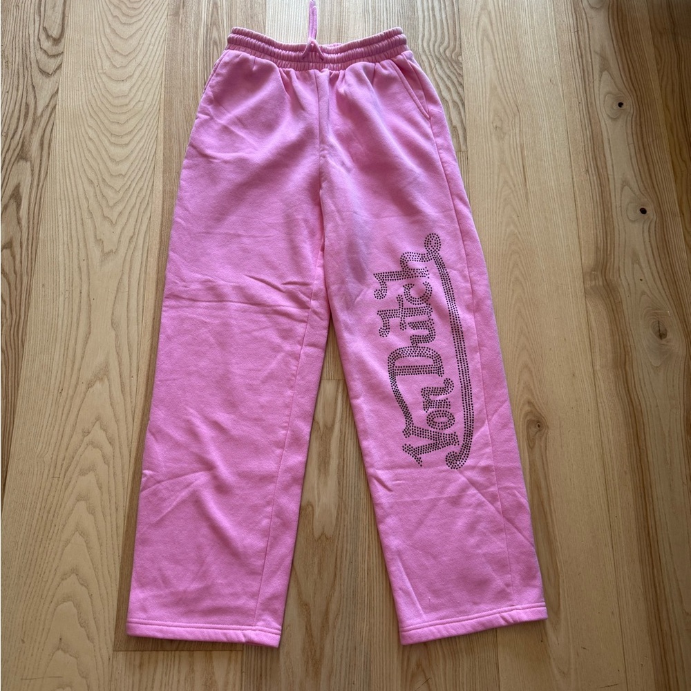 Von Dutch pink bling size medium SOFT joggers!